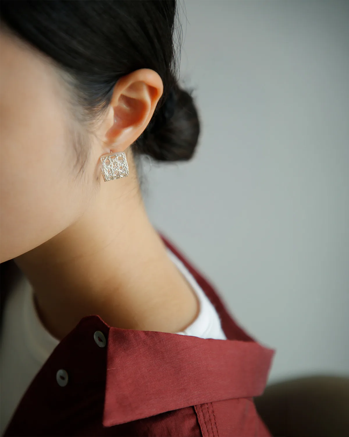 MAISON RUBUS. recollection lace レースの透かし模様アップ