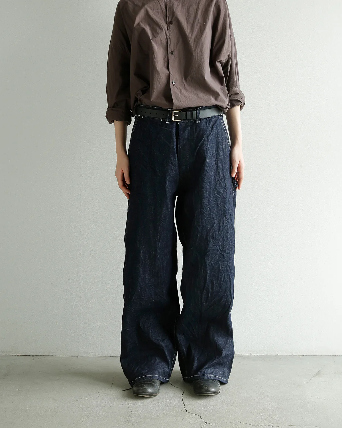 TOUJOURS Classic Painter Pants ワイドストレートデニム