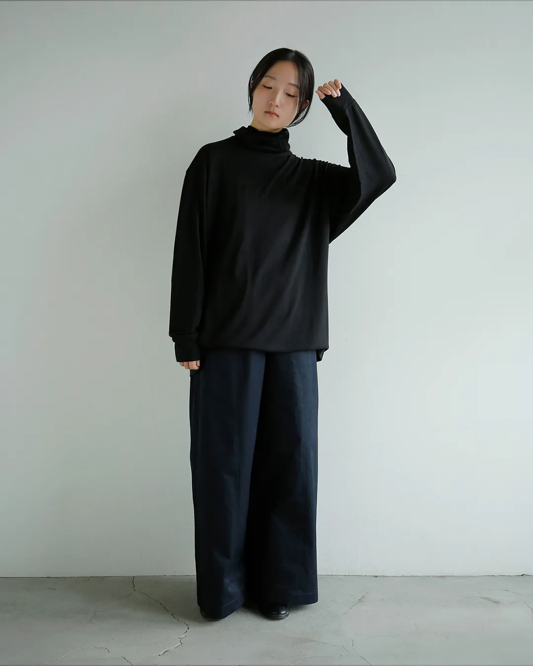 MASU MASU ウールTシャツのスタイリング1
