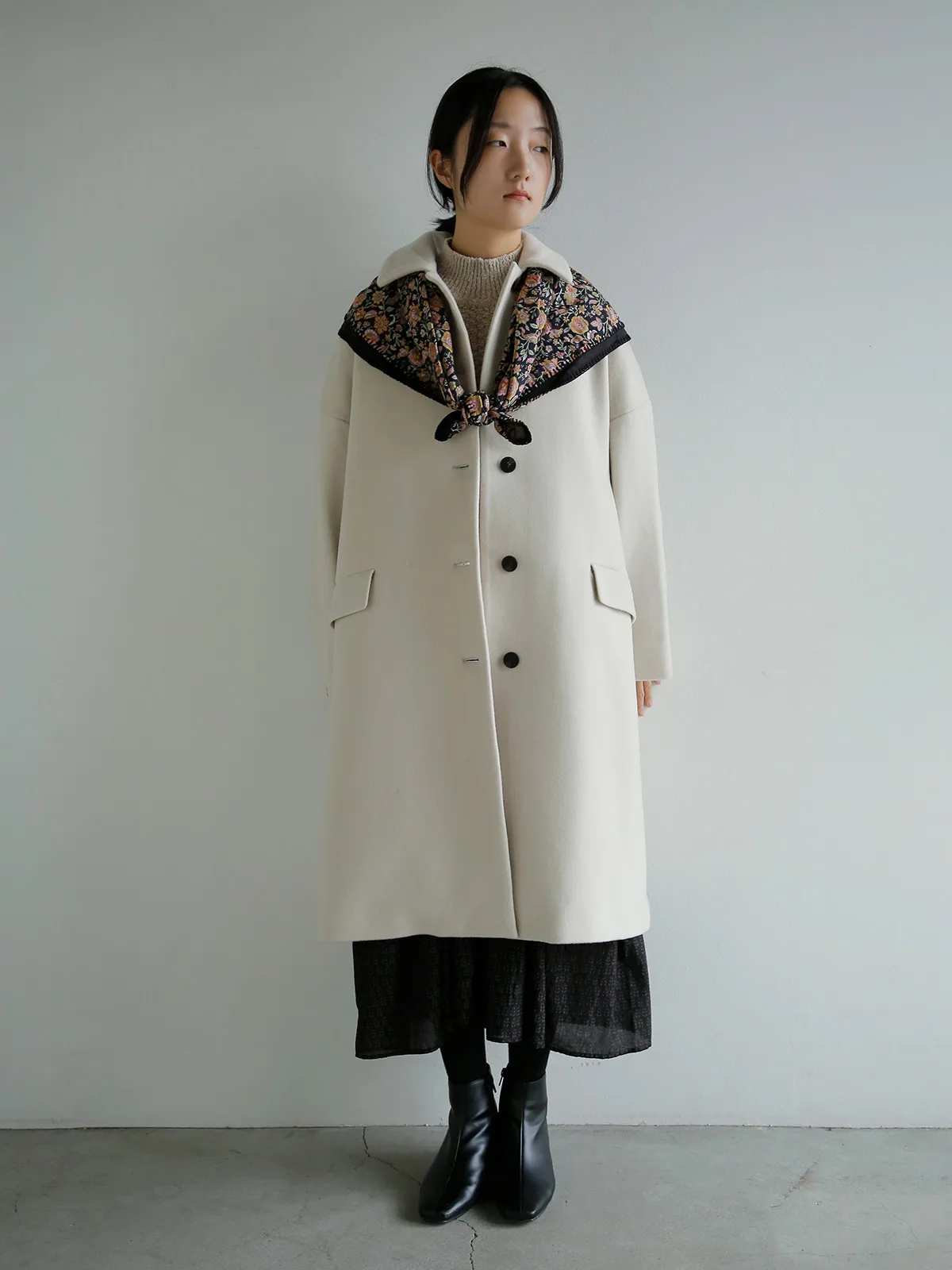 maison de soil シルクスカーフ スタイリングイメージ