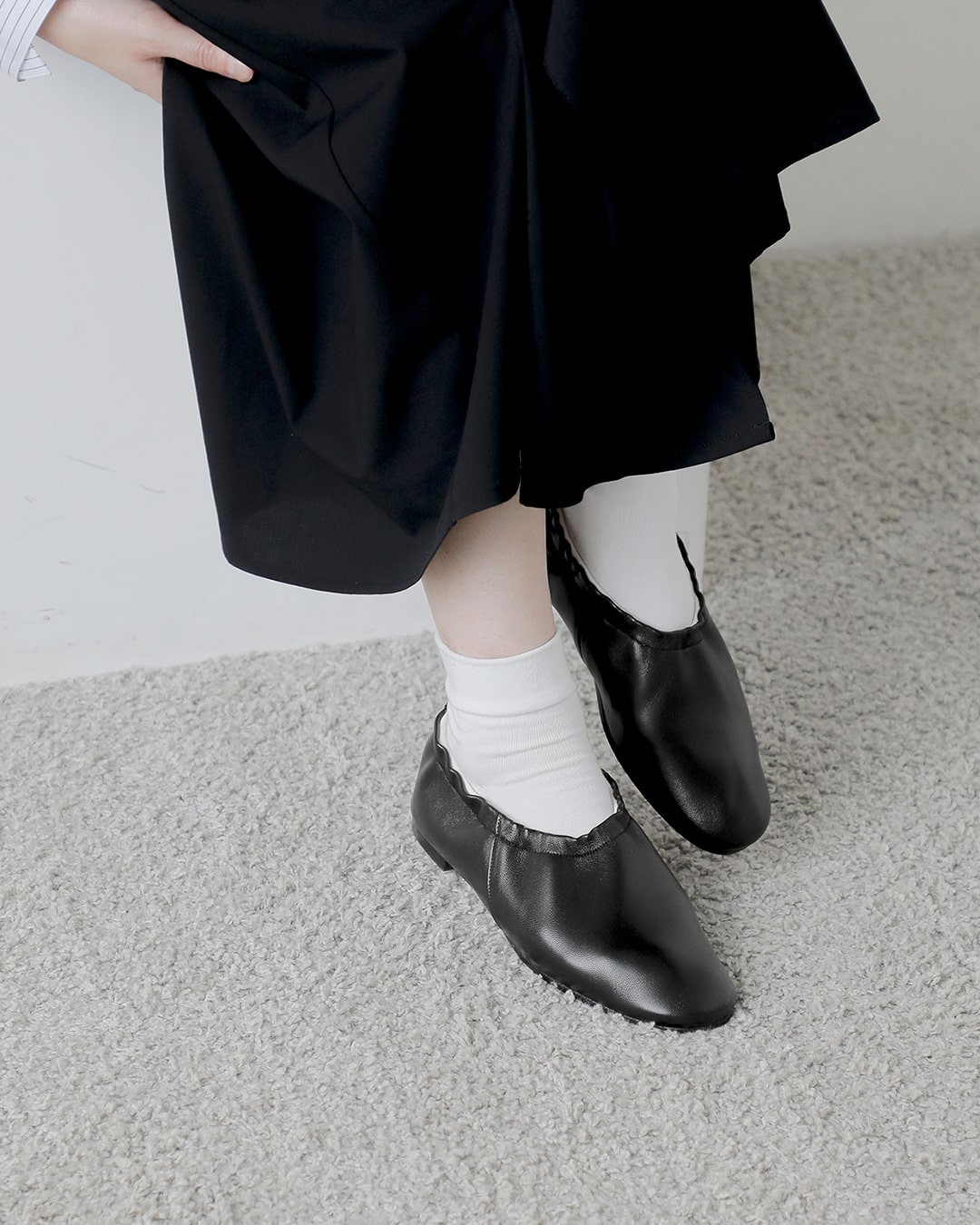 BEAUTIFUL SHOES ラムレザー バレエ シューズ