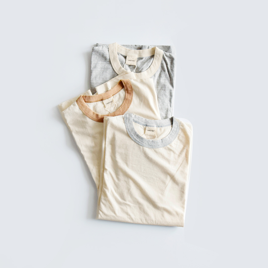 UNDYED A_Ch ʒ J[hI[KjbNRbg gTVc  g30PV S/S TRIM Teeh yHOSHII TO DEAU zVCgfAEz@uns23ast021-yo