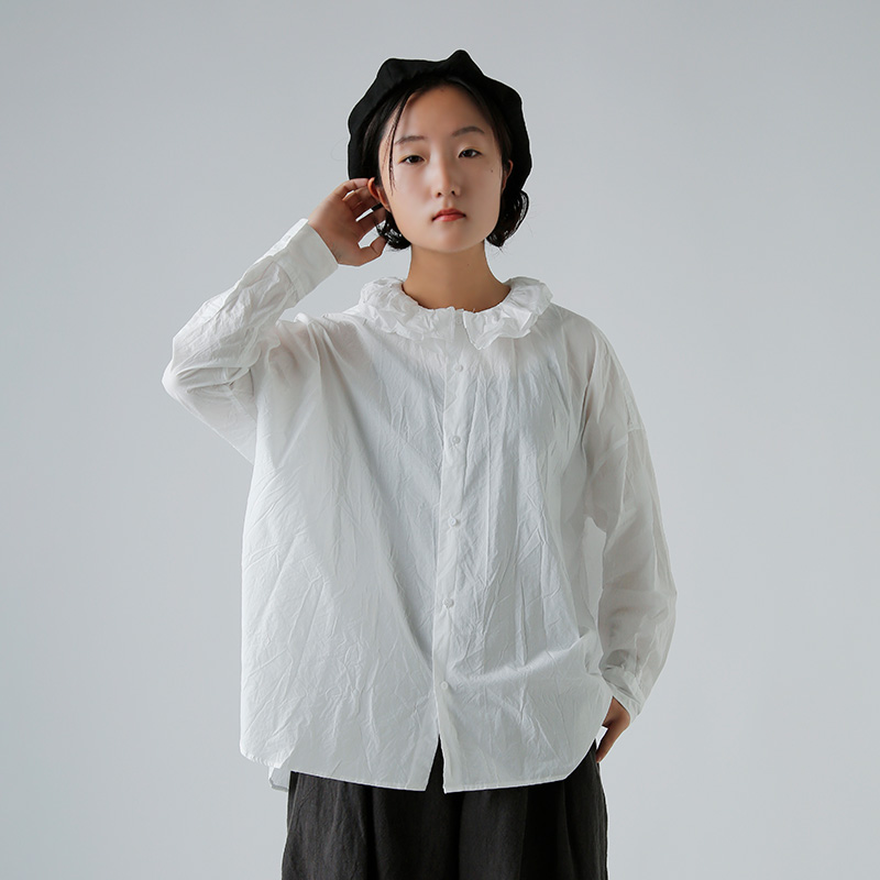 TOUJOURS gDW[  t@C[ Rbg Vc gRuffle Collar Baggy Shirth tm42bs01  