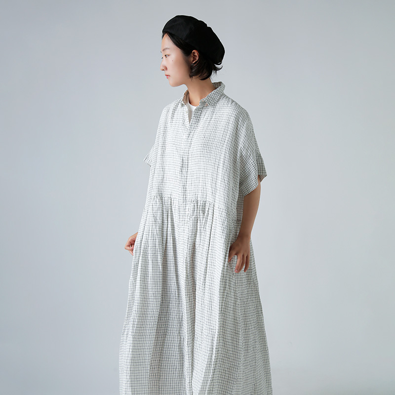 TOUJOURS gDW[  l X[ EBhEy Vc hX gRandom Pleated Cuff Sleeve Shirt Dressh tm42dd07  