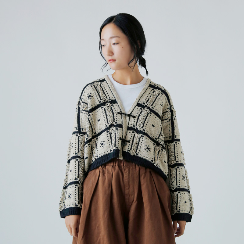 ONICA IjJ  E[ Rbg ubNWK[h jbg WPbg gBlocked Jacquard Jacketh oni056  