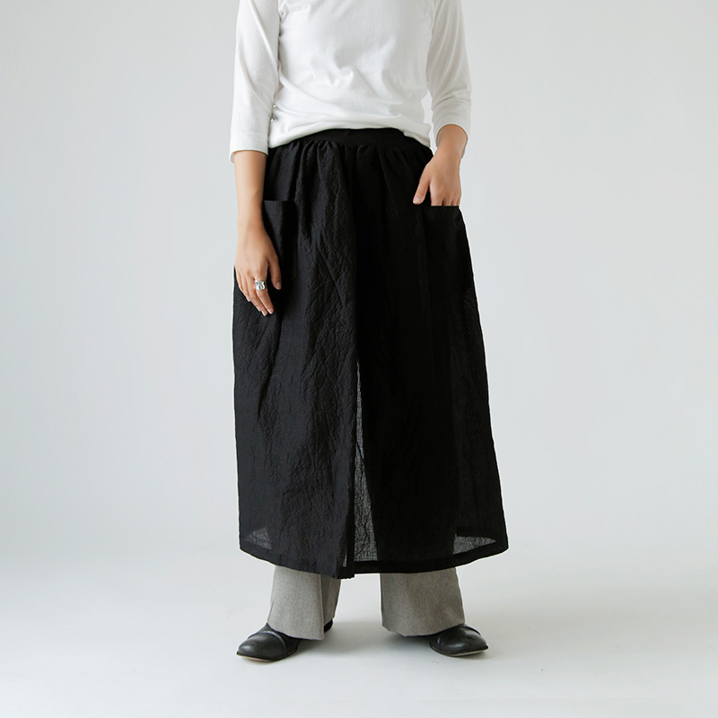R & D.M.Co-   シェーディングチェック サロンエプロン