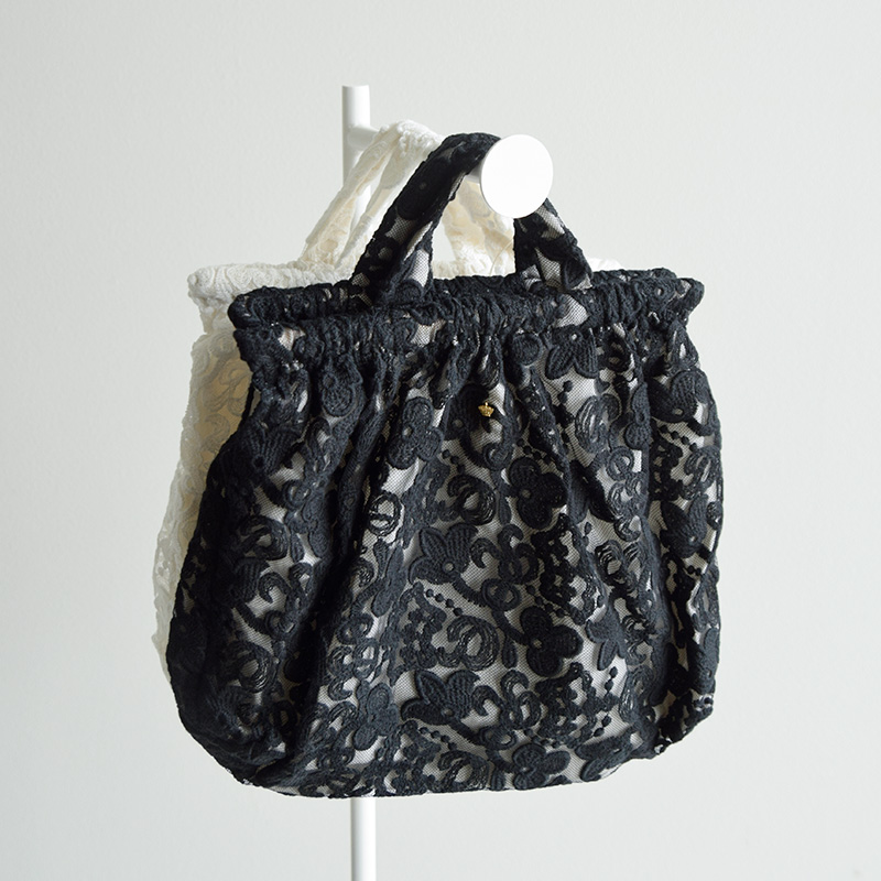 R & D.M.Co- I[h}Ye[[  NE `[t [X obO gCROWN MOTIF LACE BAGh 7532 2025awV 