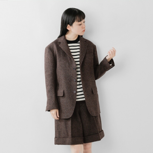 Scye TC  E[ VFbgh փ{[ cC[h uU[ gShetland Herringbone Tweed Blazerh 1225-43014-fn 2025awV 