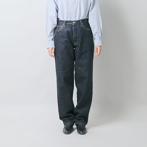 LENO ルーズ テーパード デニム パンツ