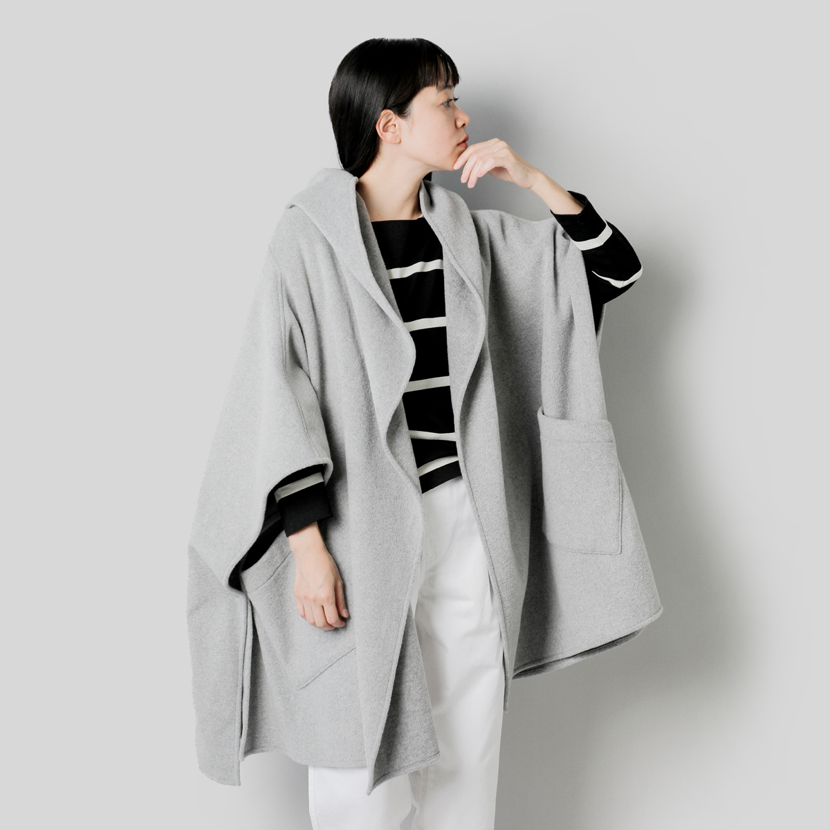 COGTHEBIGSMOKE ROUrbOX[N GITTY HOODED CAPE  _utFCX t[fbh P[v 13802-218-707-1-nk