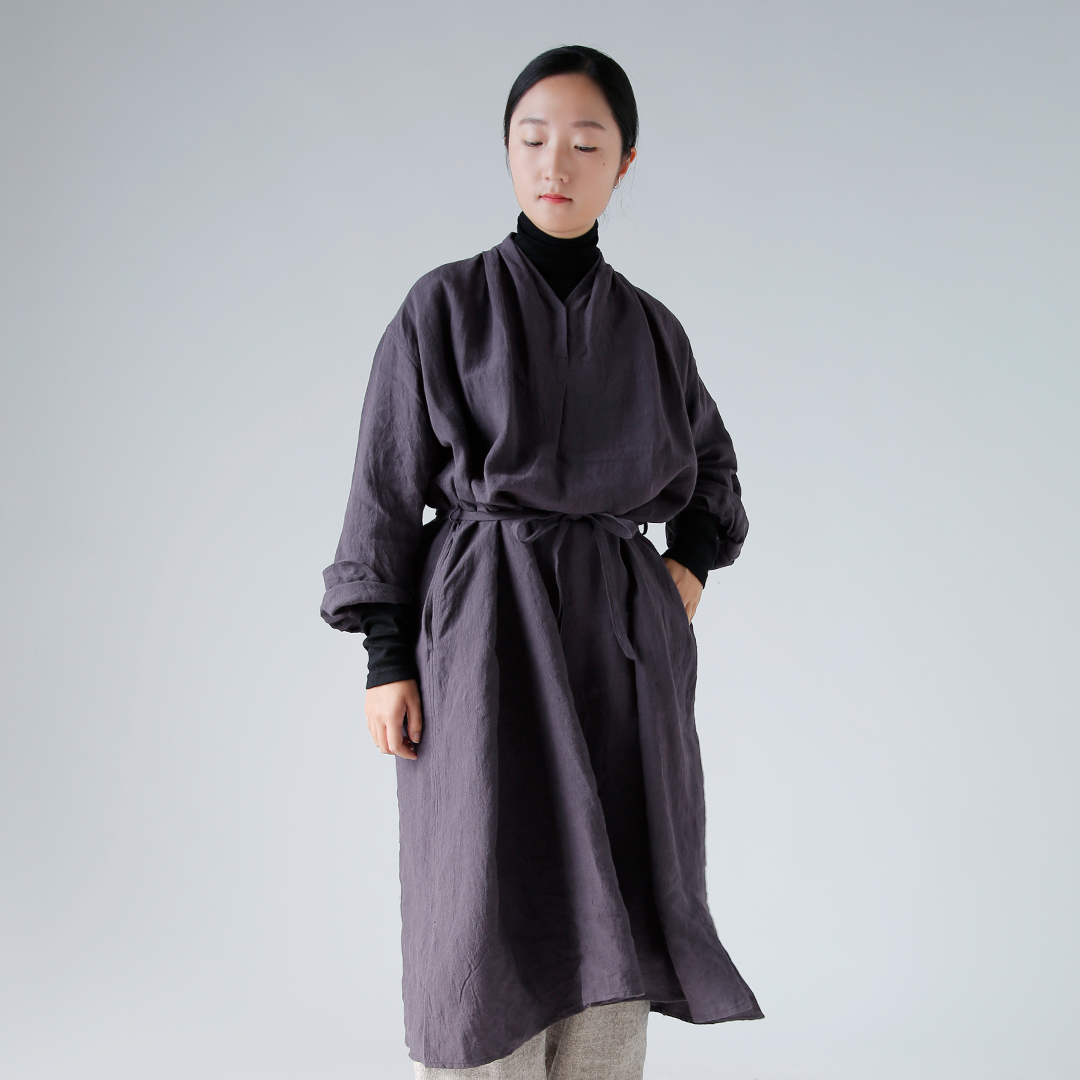 suro パイル アップ ボックス プリーツ ドレス