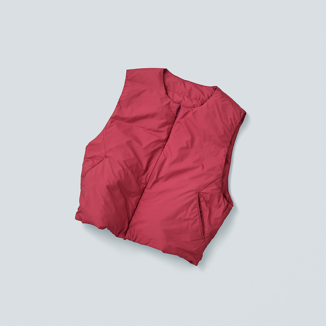 miffew ~t[  J[X _E xXg gCOLLARLESS DOWN VESTh few25wjk5351-ms  yTCYEJ[񖳗z