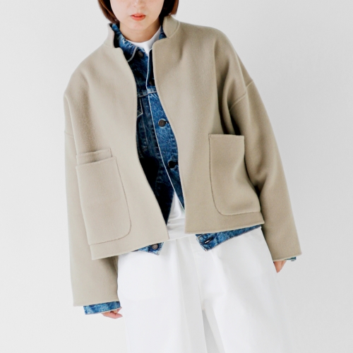 Si-Si-Si ウールダブルフェイス ショート ジャケット SHOHT JACKET