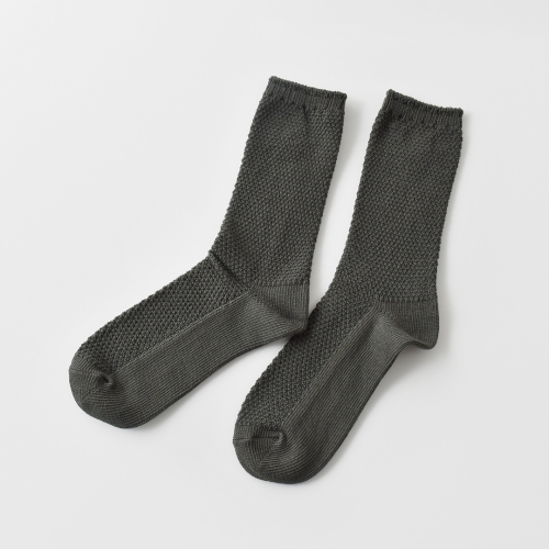 ORGANIC GARDEN コットン 抗菌 鹿の子編み ソックス 靴下