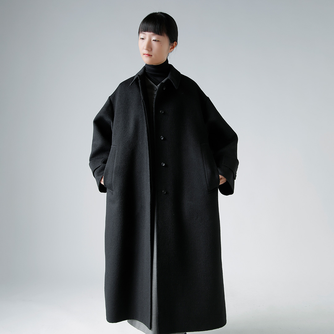 TENNE HANDCRAFTED MODERN enhNtebh_  rbOTCY XeJ[ R[g gbig size soutien collar coath 0026-same2