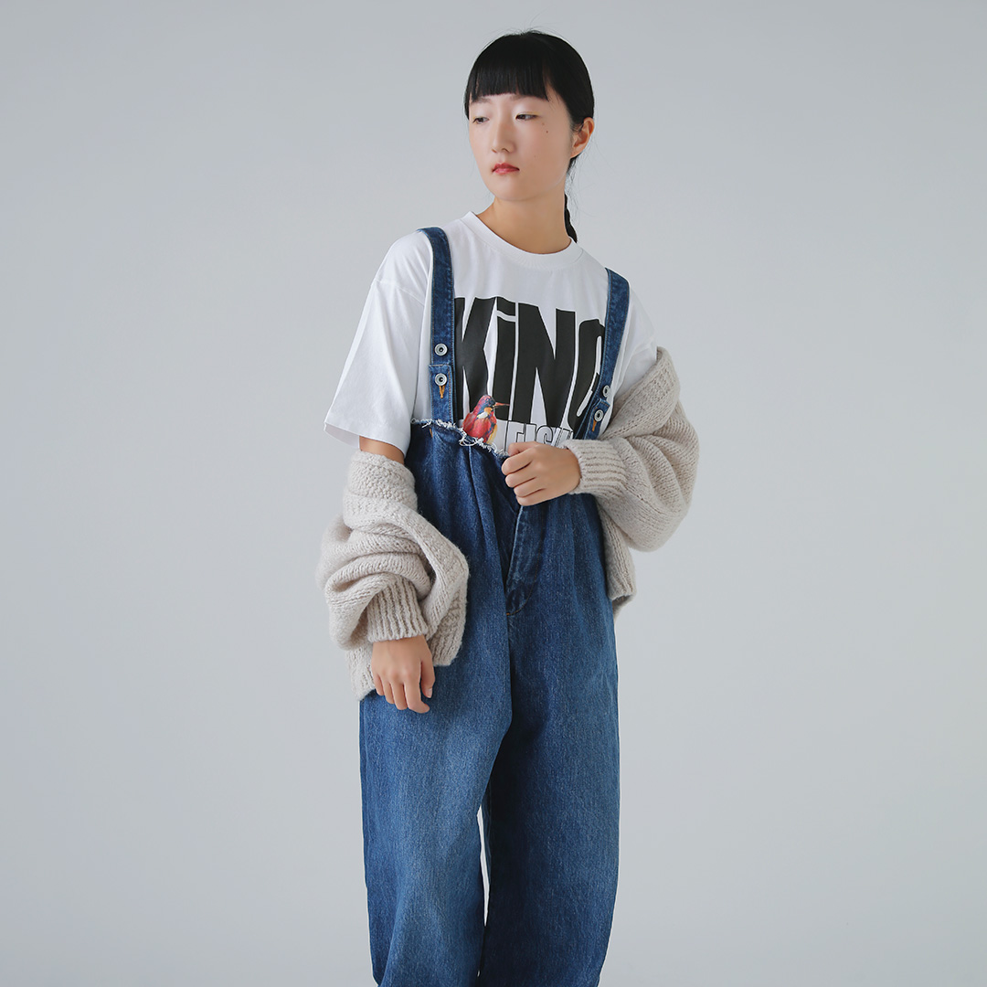 R & D.M.Co- コットン ディコンストラクト サスペンダーパンツ