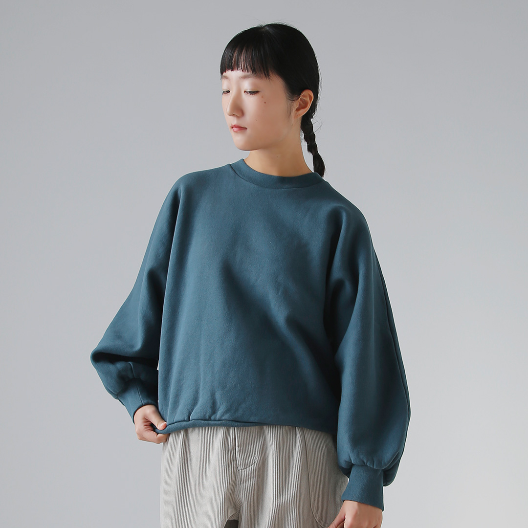 atelier naruse コットンフリース バルーン カットソー プルオーバー