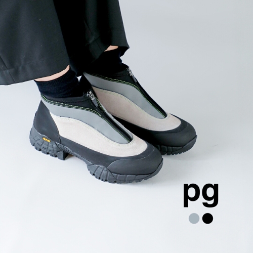 pg カウレザー ビブラムソール スニーカー CAVE 2