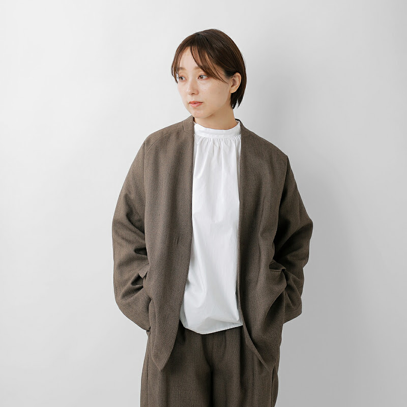 whyto シックツイード オーバー ジャケット 春夏 chic tweed over jacket