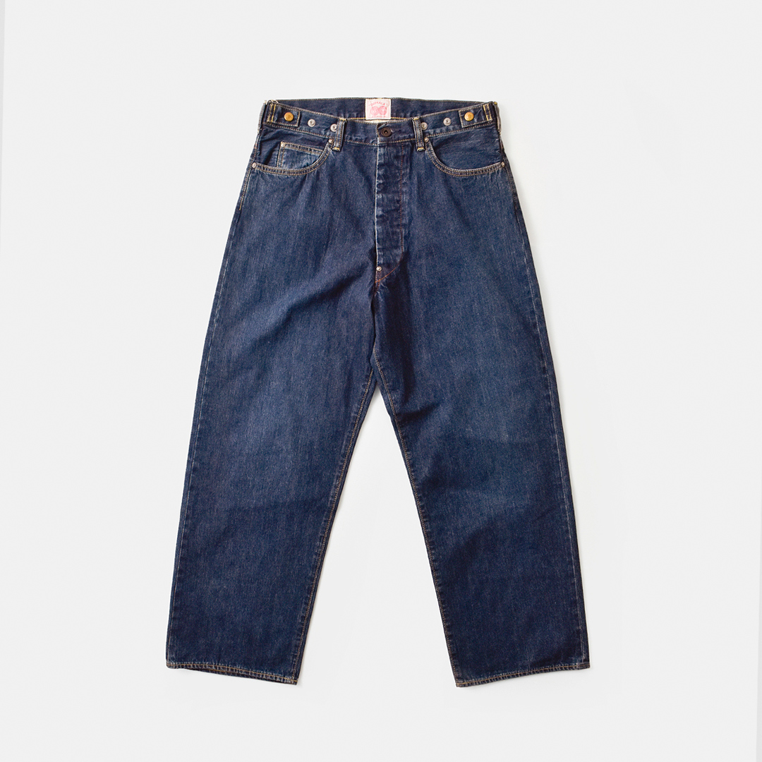 chimala アモスケイグデニム ウエストアジャスタブル パンツ 春夏