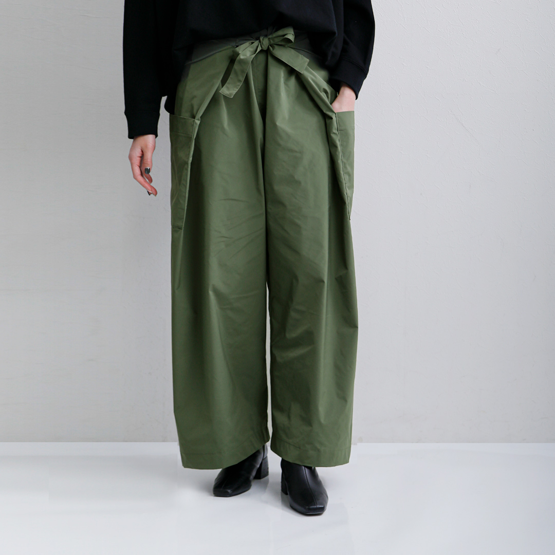 COGTHEBIGSMOKE ハイカウントストレッチ ラップ トラウザーパンツ