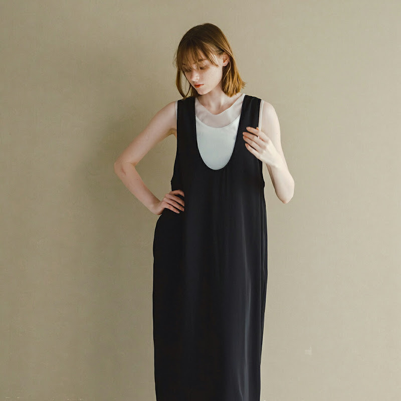whyto ネック コクーン ドレス u neck cocoon dress