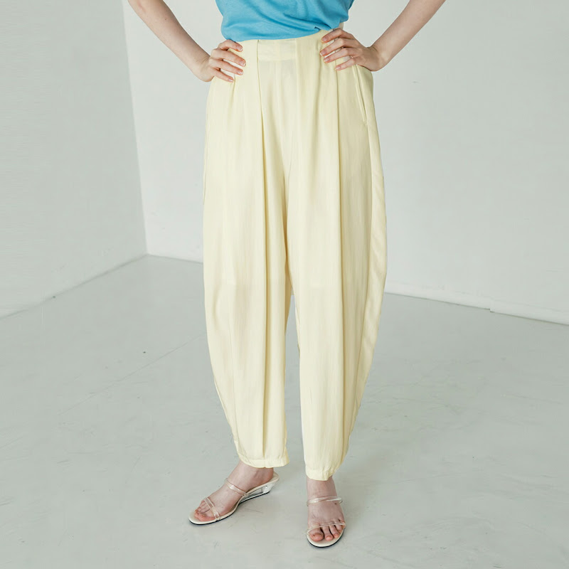 whyto タック バレルパンツ tuck barrel pants