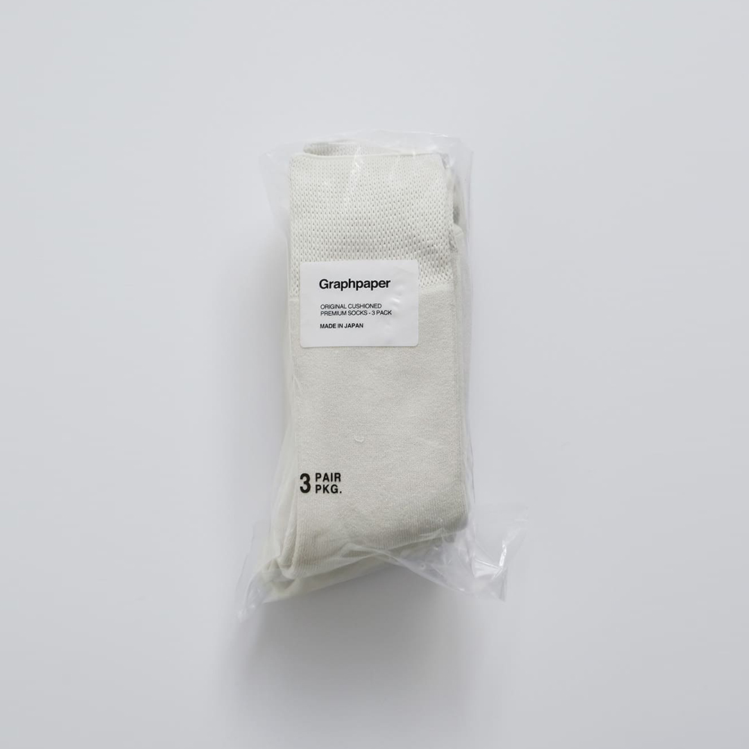 graphpaper パック ソックス 靴下 3-Pack Socks