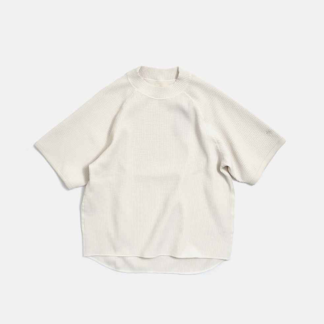 GOLDWIN ワッフル ライト モックネック シャツ