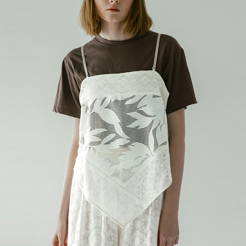 whyto レース コンビネーション キャミソール lace combination camisole