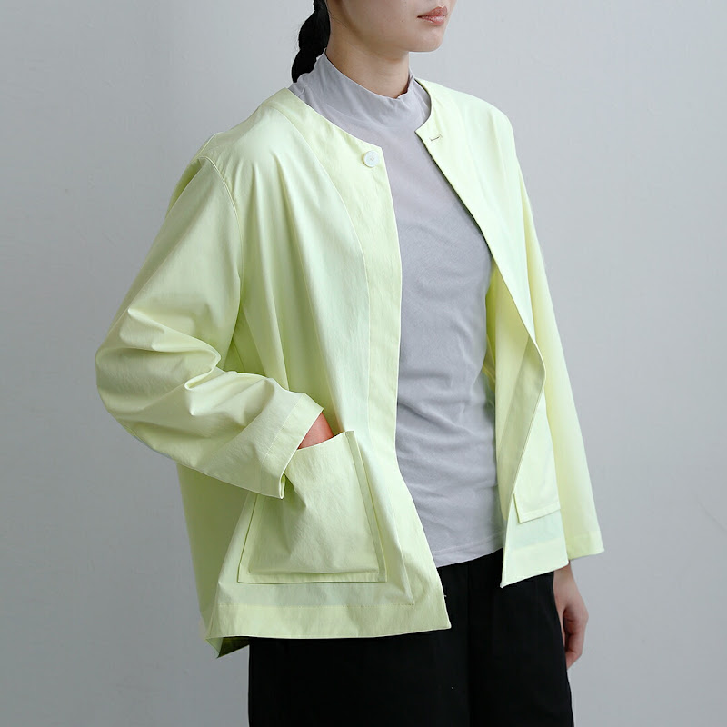 NO CONTROL AIR ストレッチマットタイプライター ボタン カーディガン