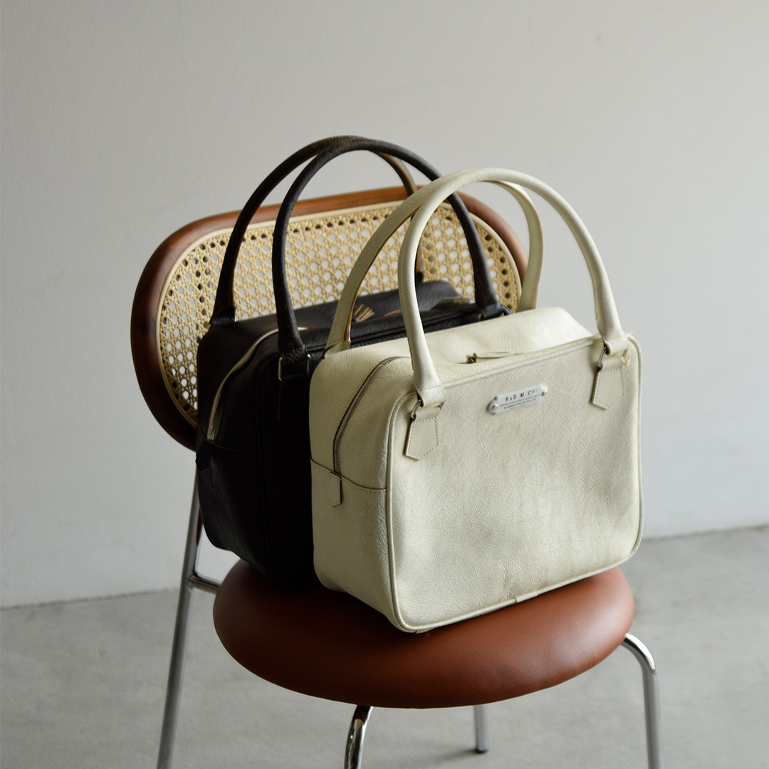 R & D.M.Co- �I�[���h�}���Y�e�[���[  �N���b�L���O �J�E���U�[ �{�X�g���o�b�O CRACKING LEATHER BOSTON BAG 7905