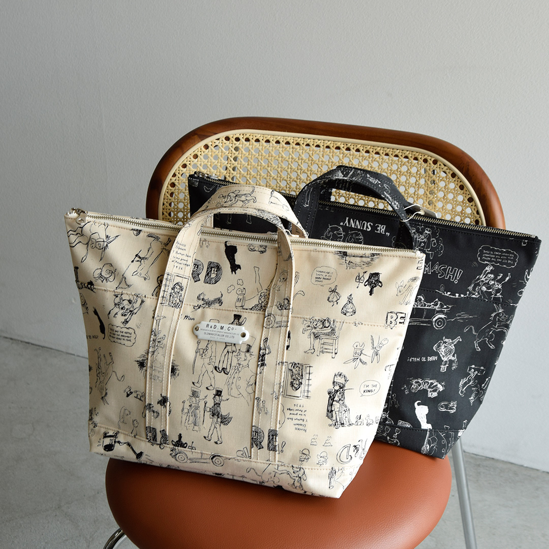 R & D.M.Co- �I�[���h�}���Y�e�[���[  �R�b�g�� �O���t�B�e�B �v�����g�g�[�g �o�b�O GRAFFITI TOTE BAG 7950