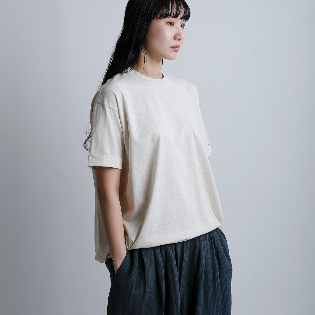 Dulcamara カット 接触冷感 コットン バルーンシャツ