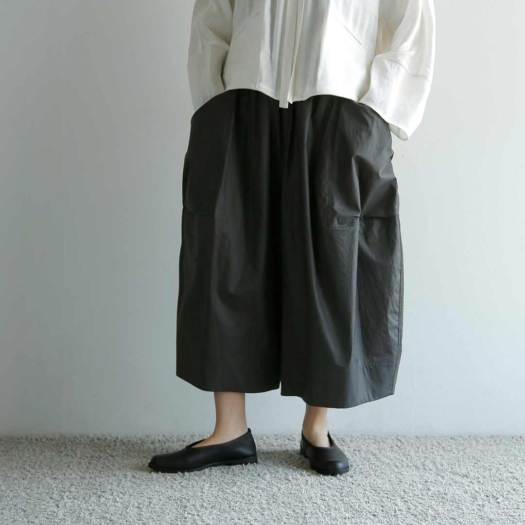 TENNE HANDCRAFTED MODERN コットン ビッグポケット キュロットパンツ