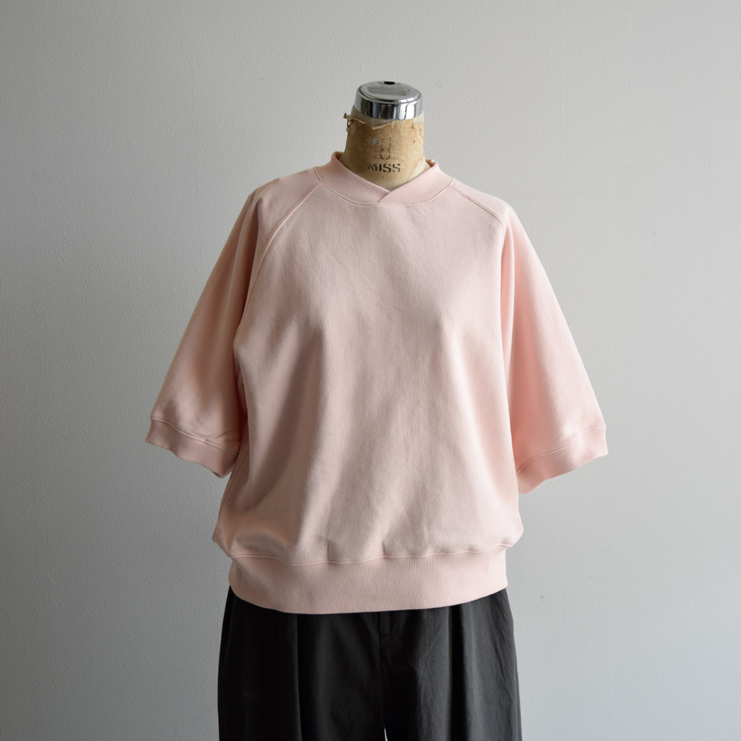 atelier naruse コットン 半袖 スウェットシャツ