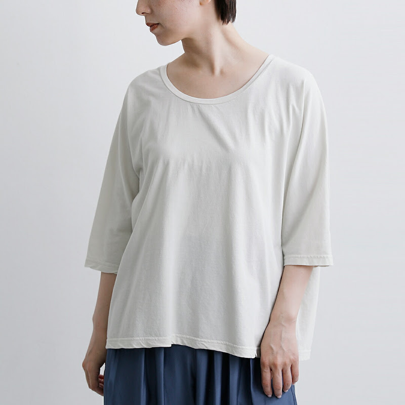 evam eva カットソー ドルマン プルオーバー