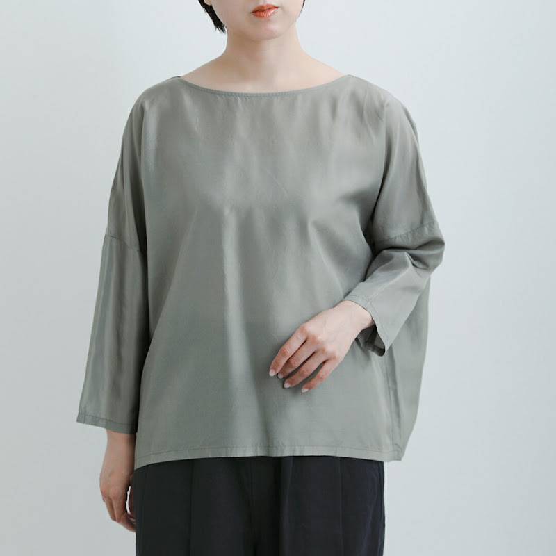 evam eva シルクブレンド プルオーバー