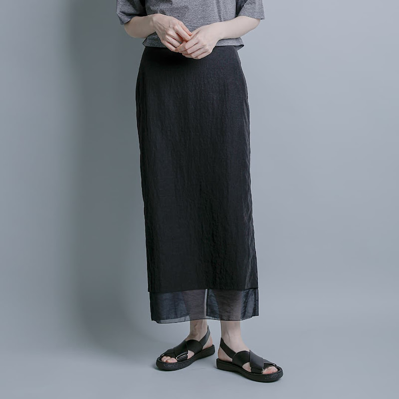 YLEVE フィブリル レイヤードスカート