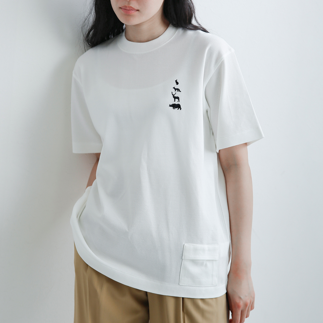Mountain Research マウンテンリサーチ × サイベーシックス コットン 鹿の子 クルーネック ピケ シャツ