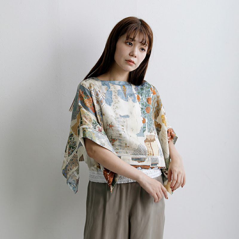 ASEEDONCLOUD �A�V�[�h���N���E�h �t���V�L �u���E�X Furoshiki Blouse 261609