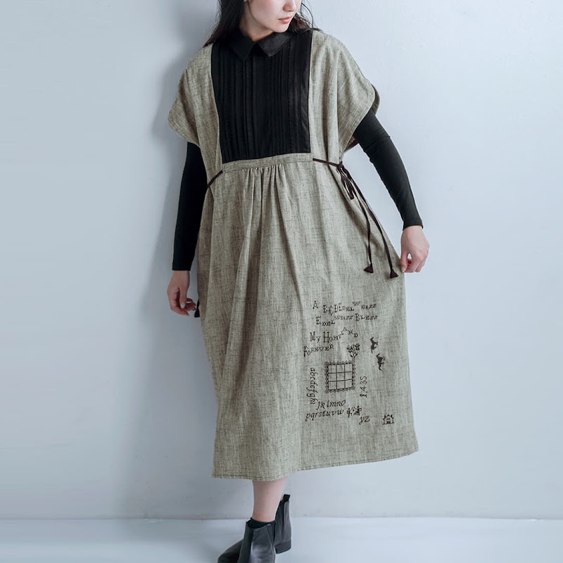 [2026aw�V��]ASEEDONCLOUD �A�V�[�h���N���E�h �R�b�g���V���N �����s�[�X Memories pullover dress 262301  