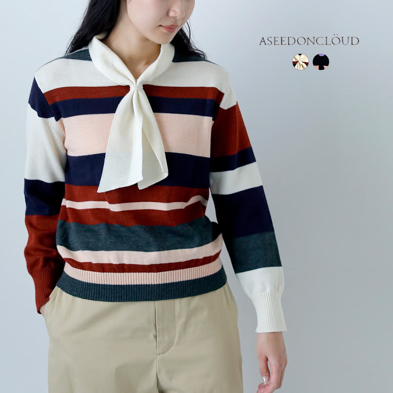 [2026aw�V��]ASEEDONCLOUD �A�V�[�h���N���E�h �E�[�� �X�J�[�t�j�b�g Okunensha scarf knit 262806  