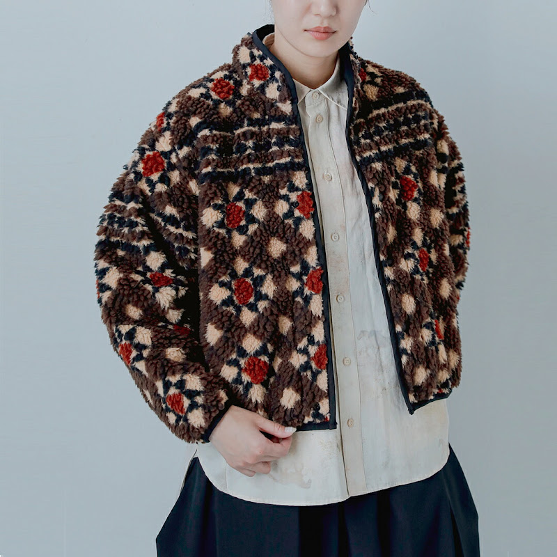 [2026aw�V��]ASEEDONCLOUD �A�V�[�h���N���E�h �X�e�[�V�����t���A�p�^�[�� �u���]�� Station floor pattern blouson 262809  