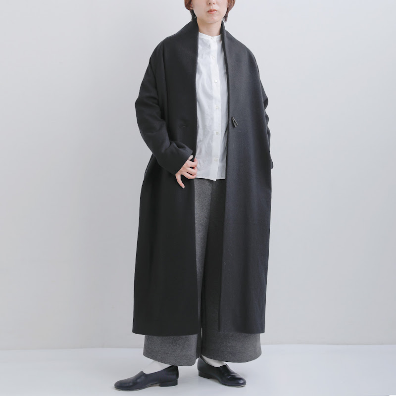 SI-HIRAI �X�[�q���C �X�y�V���������g�� �m�[�J���[ �����O�R�[�g NO COLLAR COAT chaw26-4218