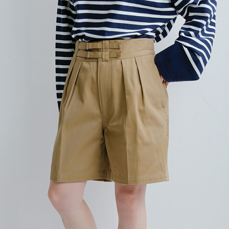 LENO ���m �R�b�g���c�C�� �_�u���x���g �O���J�V���[�g�p���c DOUBLE BELTED GURKHA SHORTS h2601-pt001  �y�T�C�Y�E�J���[�������񖳗��z