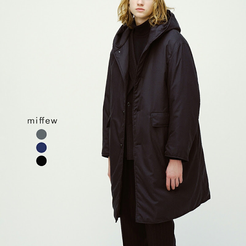 miffew �~�t���[ �t�[�f�b�h �����O �_�E�� �R�[�g HOODED LONG DOWN COAT few26wjk5460  2026aw�V�� 