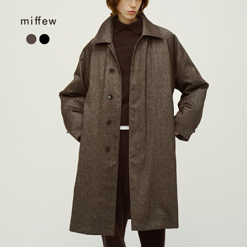 miffew �~�t���[ �c�C�[�h �V���O���X���[�u �_�E���R�[�g TWEED SINGLE SLEEVE DOWN COAT few26wjk5475  2026aw�V�� 