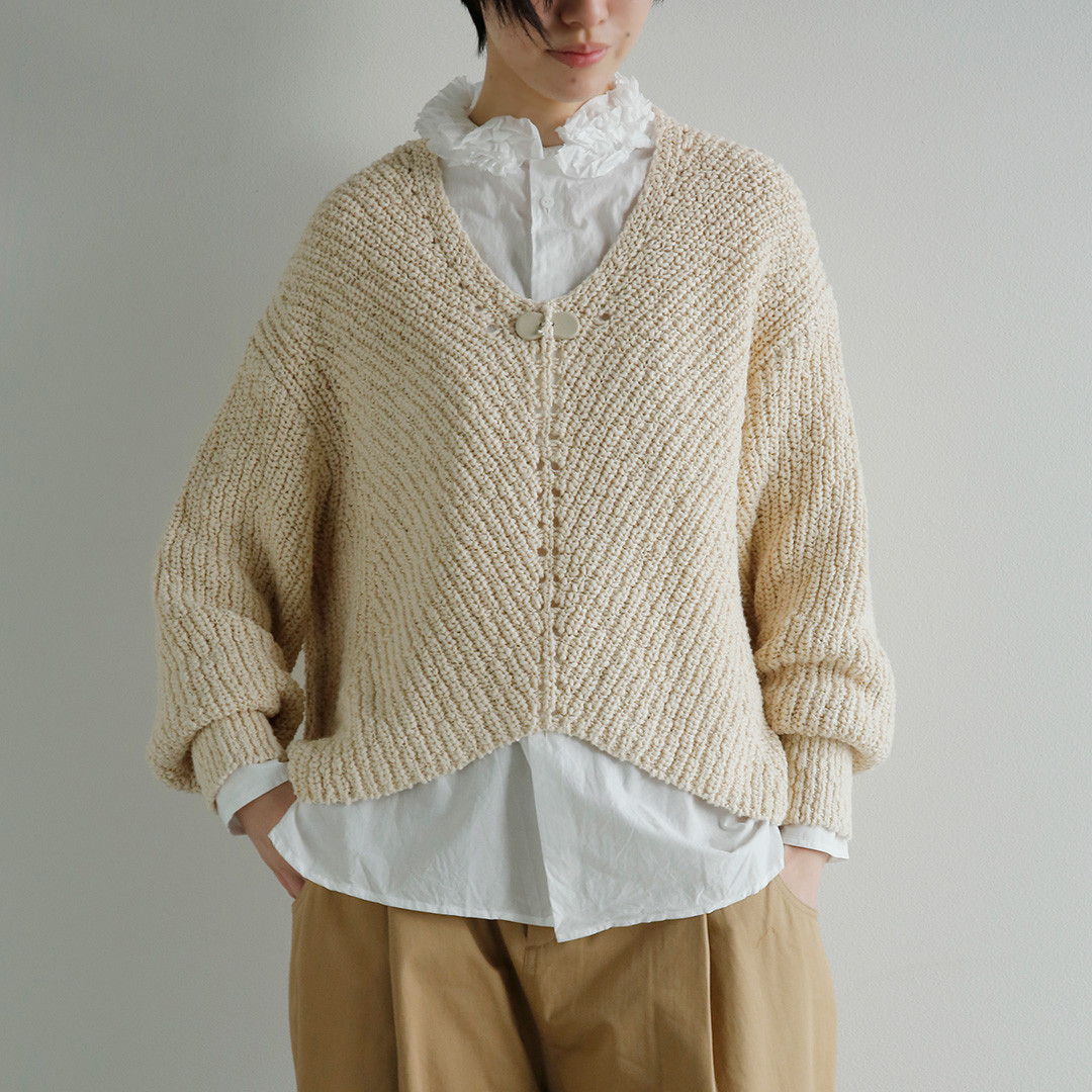 ONICA �I�j�J  �I�[�K�j�b�N�R�b�g�� �X���u�j�b�g�g�b�v�X Slub bubble Jumper oni064  2026aw�V��