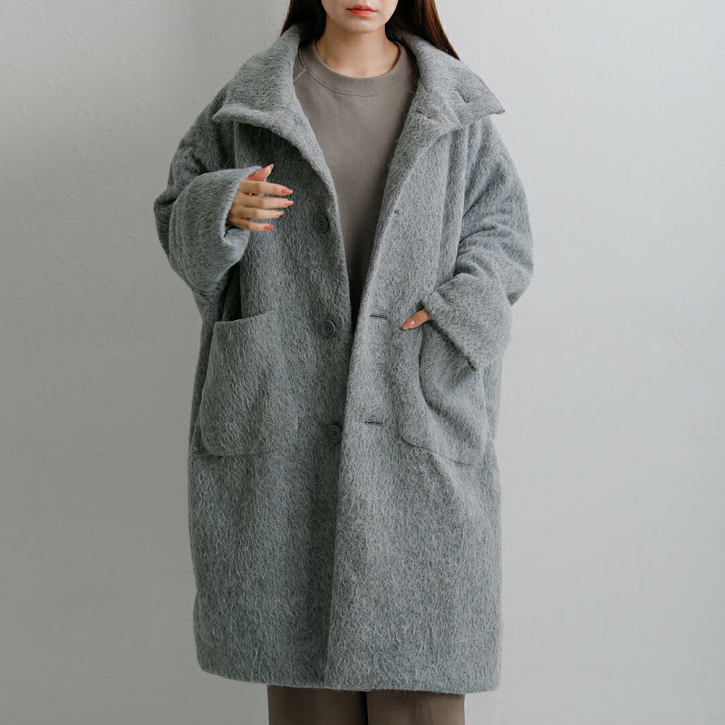 COGTHEBIGSMOKE �R�O�U�r�b�O�X���[�N  �A���p�J�W���K�[�h�V���M�[ �X�^���h�J���[�R�[�g MARILYN COAT 15802-265-1306-1  2026aw�V�� �y�T�C�Y�E�J���[�������񖳗��z